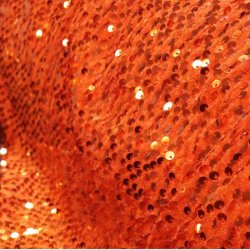 Rde paljetter - stretchvelour 