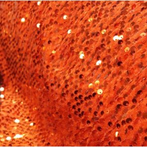 Rde paljetter p rdt stretchvelour (120cm)