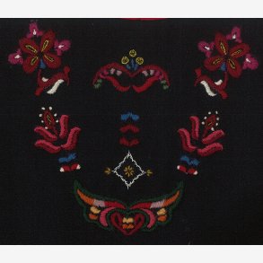 Sunnm�rsbunad m/kep - (1-4 �r) - Lys Marine lett ullklede