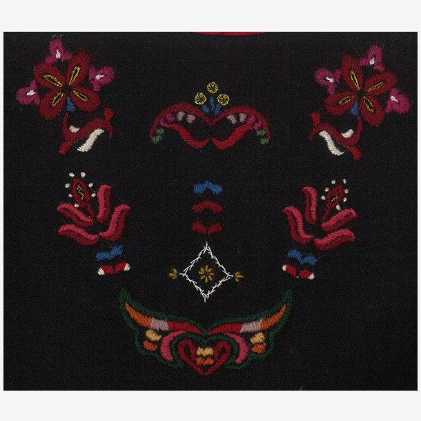 Sunnm�rsbunad m/kep - (1-4 �r) - Lys Marine lett ullklede