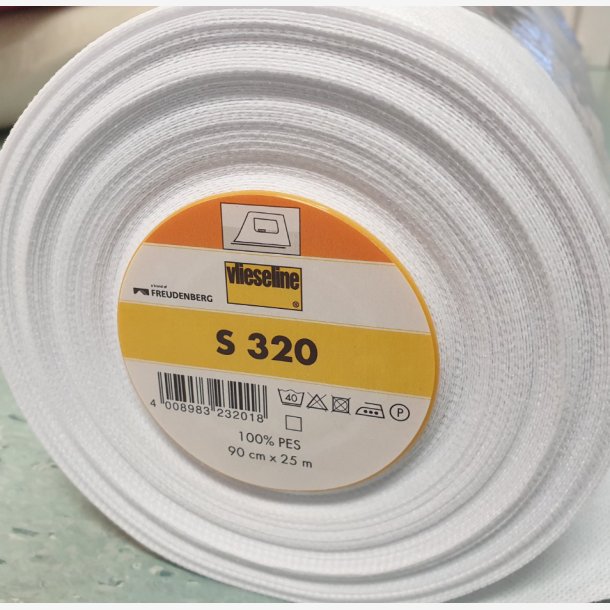 Vlieseline S 320 90 cm hvit 