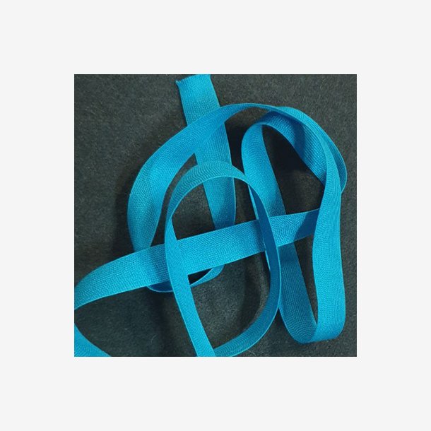 Bomullsbnd 15 mm - Blturkis 